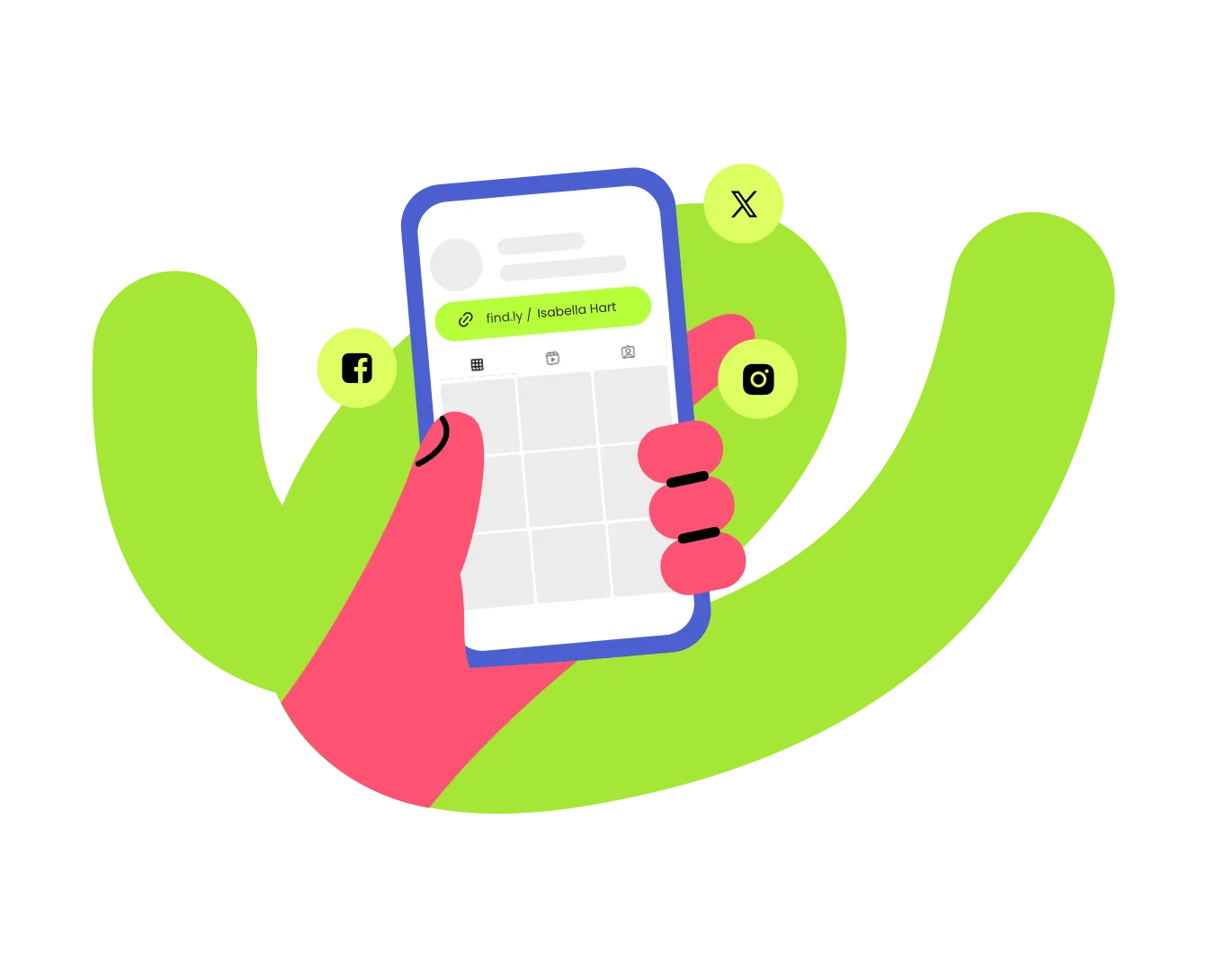 Find.ly bio 页面插画